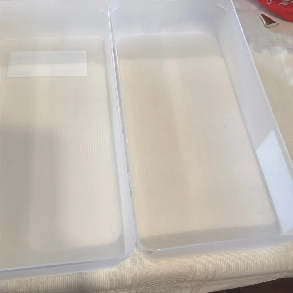 The Container Store Translucent X-Large Organizer Tray. Set of 4